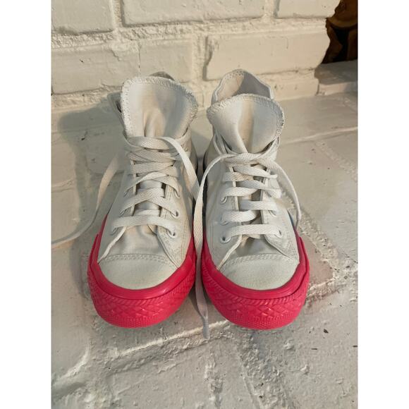 Converse Chuck Taylor High Top All Star CTAS Junior Big Girl Youth Size 2 - Picture 2 of 7